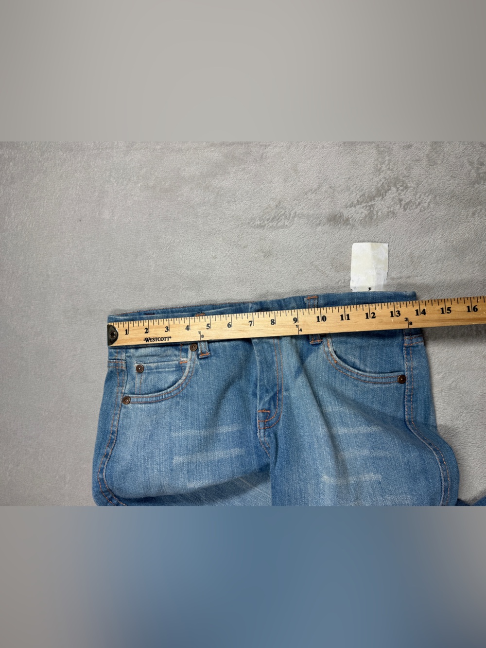 NWT Deadstock Y2K 7 For All Mankind Embroidered A Pocket Bootcut Blue Jeans 24 - Picture 8 of 17